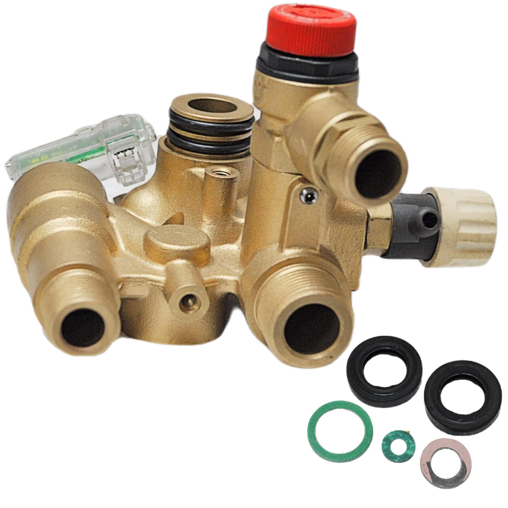 Baxi 720789601 Brass Return Assembly 12L - Genuine Baxi Part