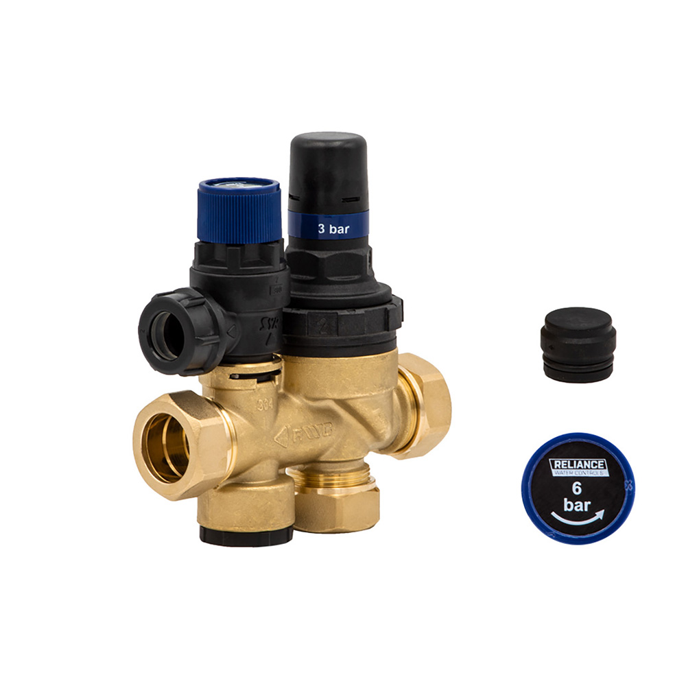 OSO Hotwater 22mm Multibloc Inlet Control Valve 3/6 Bar 355030