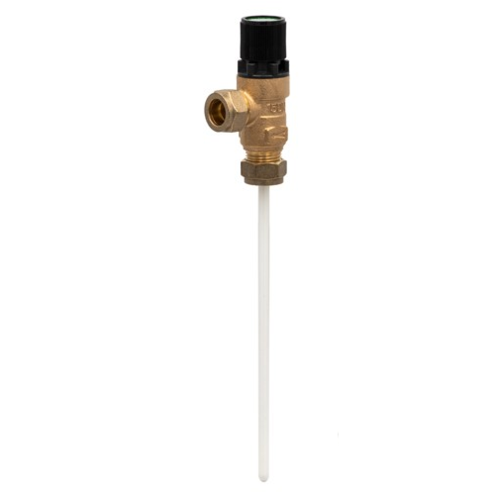 Reliance PTEM540105 7 Bar T&P Relief Valve 15mm x 15mm 200mm Probe (CPT15) | Genuine Replacement Spare Part