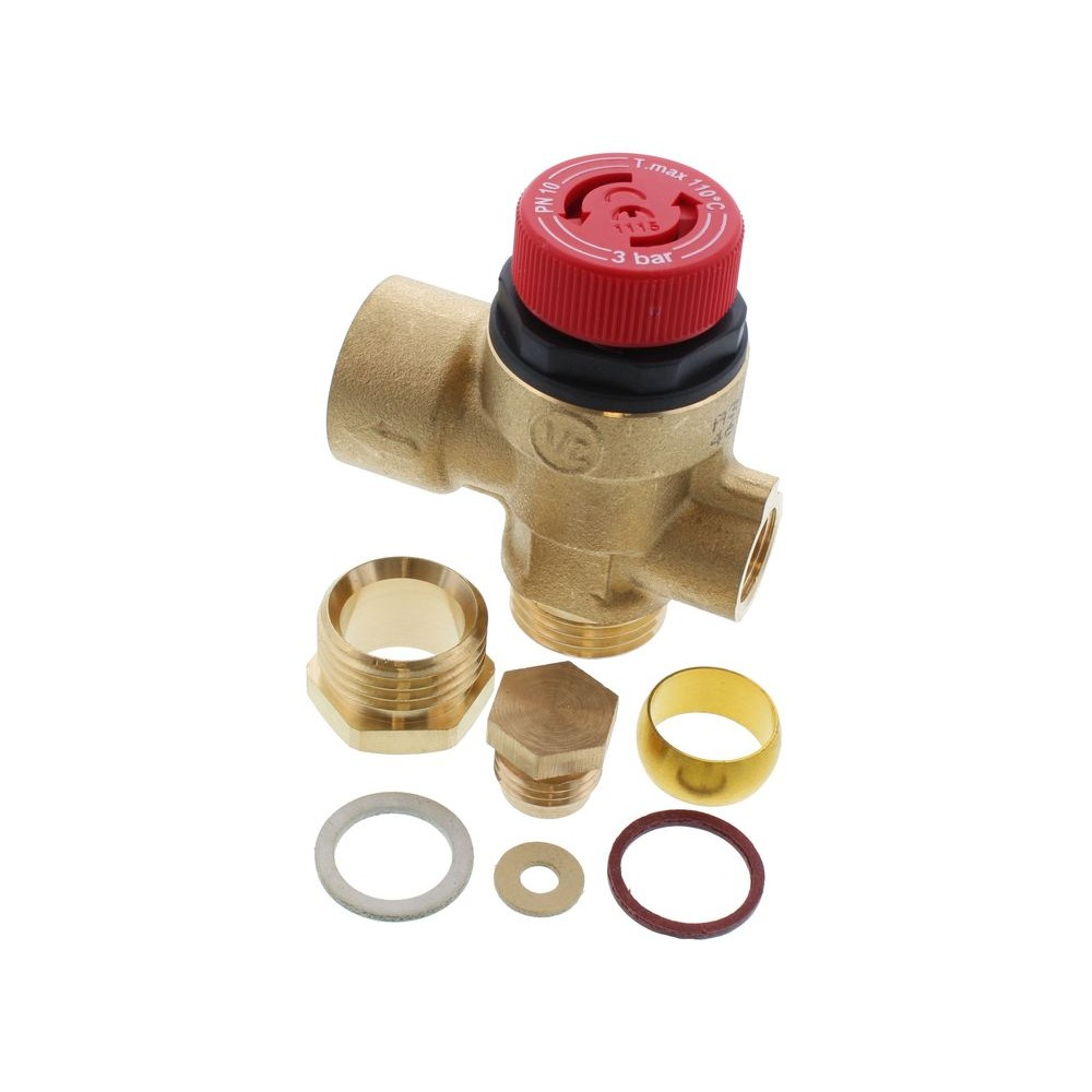 Worcester Bosch 87161424160 Valve PR.REL.1/2 x 15mm x 1.8 - Genuine Worcester Bosch Part | Genuine Replacement Spare Part
