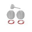 Vaillant 0020074963 Buttons Set Grey 3 Pack | Genuine Replacement Spare Part