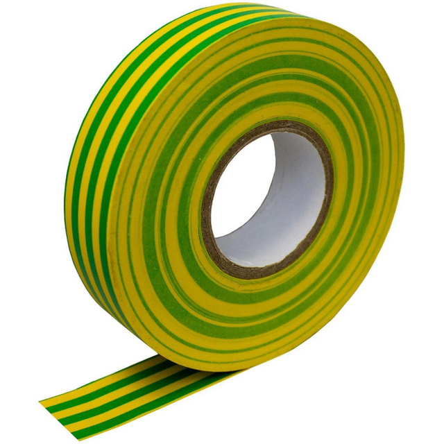Olympic 093-252-030 PVC Insulation Tape – Green/Yellow 33m 