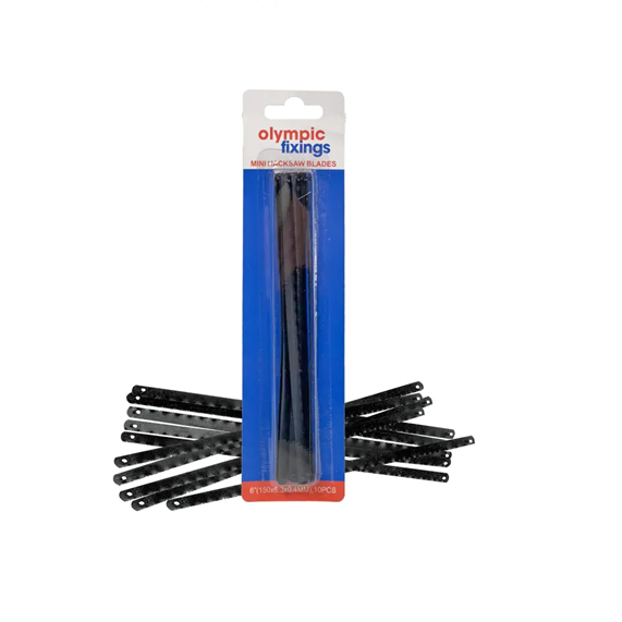 Olympic 100-235-070 Mini Hacksaw Blades 10 Pack Metal Cutting Blades