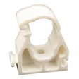 Pipe Clips 120-280-040 15mm Single Clip Lock White x100
