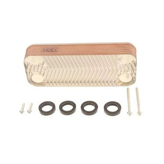 Ariston Sanitary Heat Exchanger 12 Plate 65116314 | Genuine Replacement Spare Part
