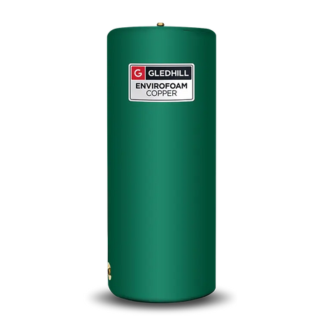 Gledhill Envirofoam Copper 166L Indirect Vented Cylinder BIND24
