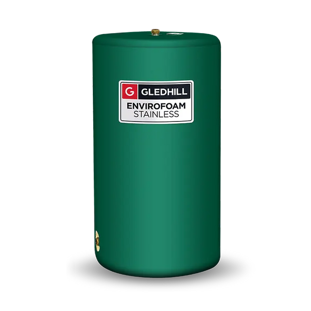 Gledhill Envirofoam Stainless Steel 96L Indirect Vented Cylinder 900 x 400 SE36X16IND