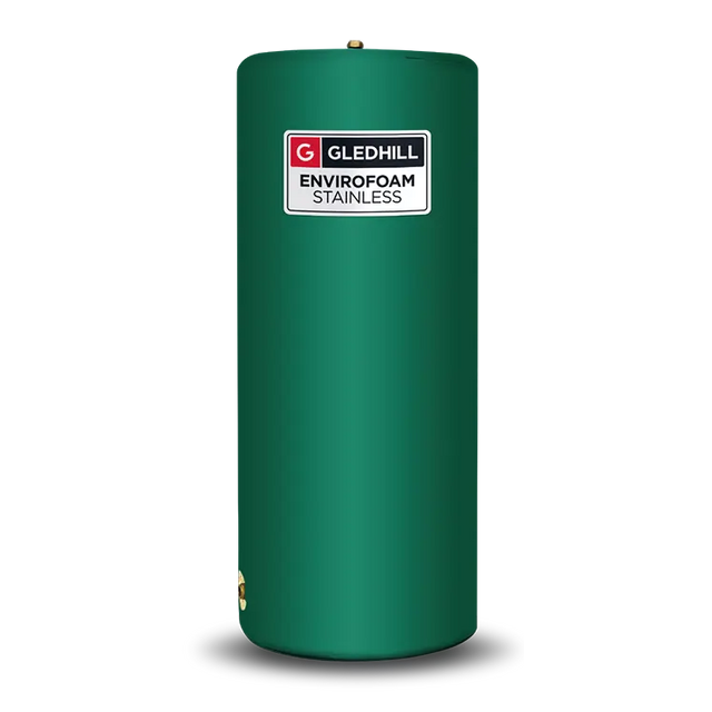 Gledhill Envirofoam Stainless Steel 162L Indirect Vented Cylinder 1200 x 450 SE48X18IND