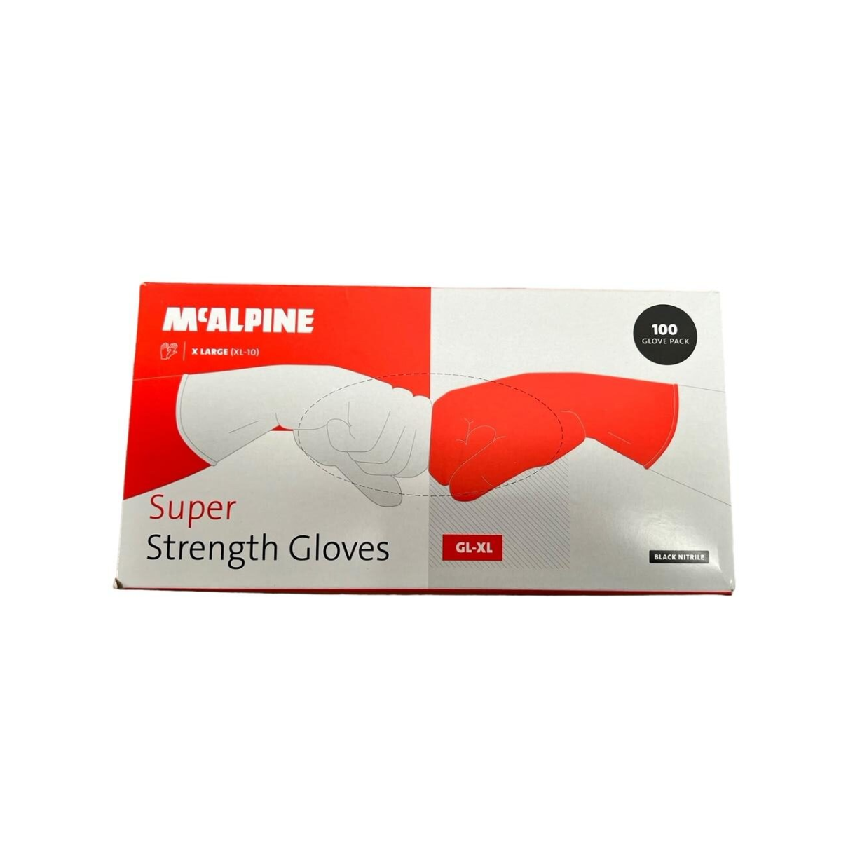 McAlpine Black Nitrile Gloves XL