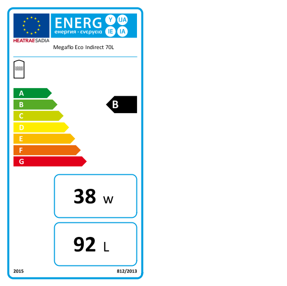 Heatrae Sadia Megaflo Eco 70i Indirect Unvented Hot Water