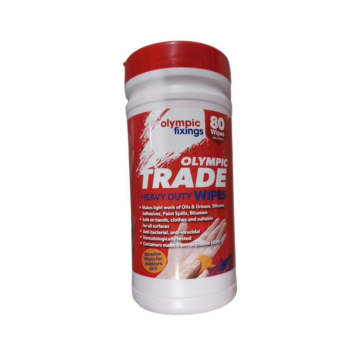 Olympic 236-600-210 Heavy Duty Wipes 80 Pack
