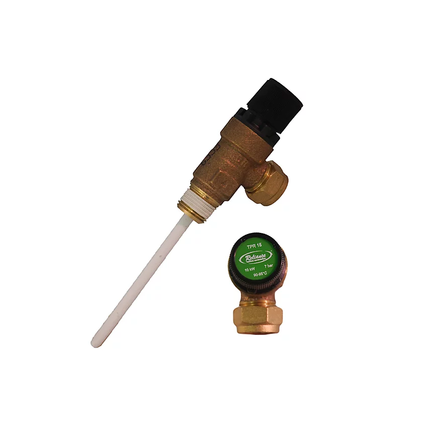 Reliance 7 Bar T&P Relief Valve 15mm x 15mm (TPR15) | Genuine Replacement Spare Part