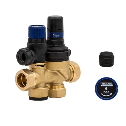 OSO Hotwater 22mm Multibloc Inlet Control Valve 3/6 Bar 355030