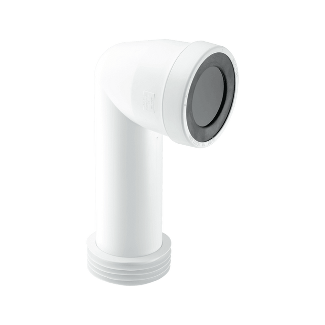 McAlpine WC-CON8E 90° Bend Adjustable Length Extended Inlet Rigid WC Connector | Genuine Replacement Spare Part
