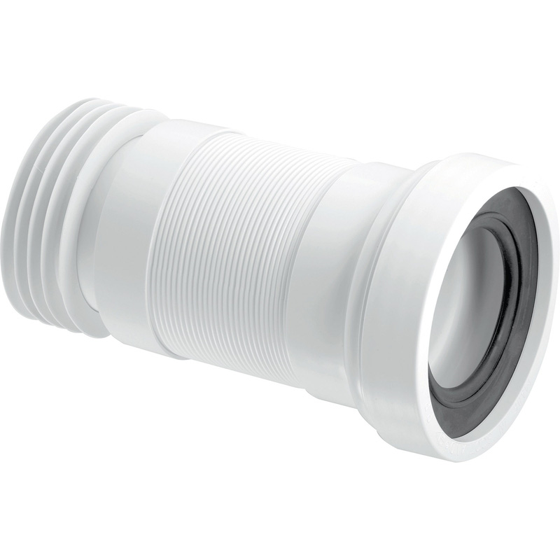 McAlpine WC-F23R McAlpine Flexible Straight WC Connector 140mm-290mm | Genuine Replacement Spare Part