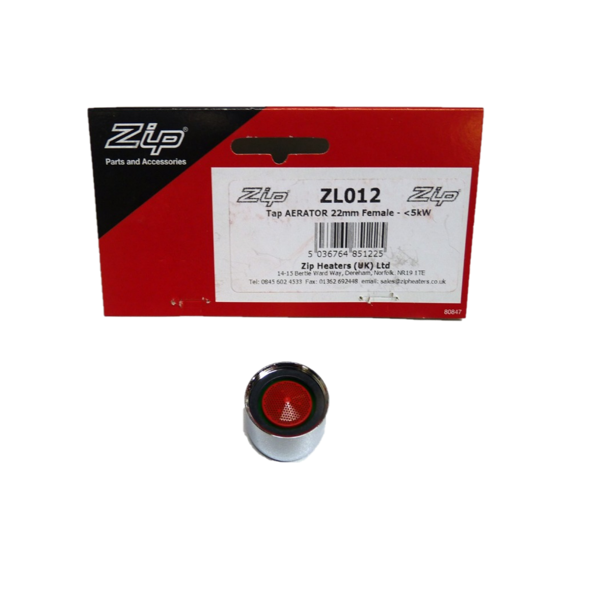 Zip 22mm Female Thread Aerator ZL012 | Genuine Replacement Spare Part